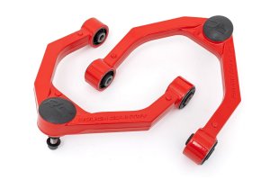 Nissan Titan XD Upper Control Arms - Rough Country - Forged, OE Upgrade - Red - '16-'24 Nissan Titan XD Upper Control Arms - Rough Country - Forged, OE Upgrade - Red - '16-'24